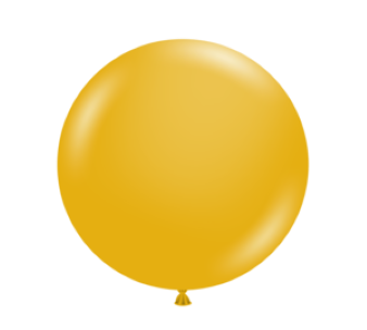 24" Latex Balloons #24 Tuf-Tex® Mustard: 25 Count